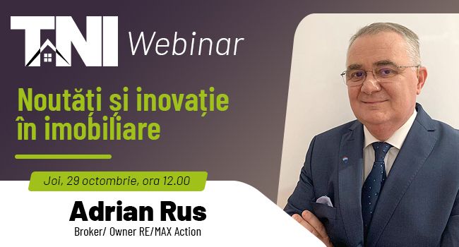 Webinar TNI: Noutăți și inovație în imobiliare