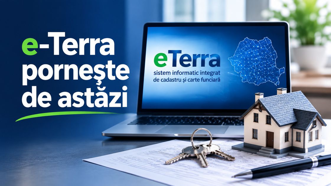 Repornirea sistemului e-Terra și reluarea tranzacțiilor imobiliare