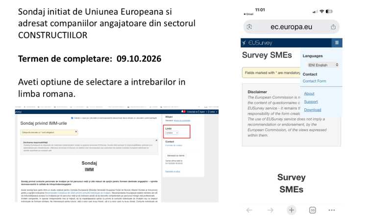 Consultare europeană pentru formarea profesională în construcții