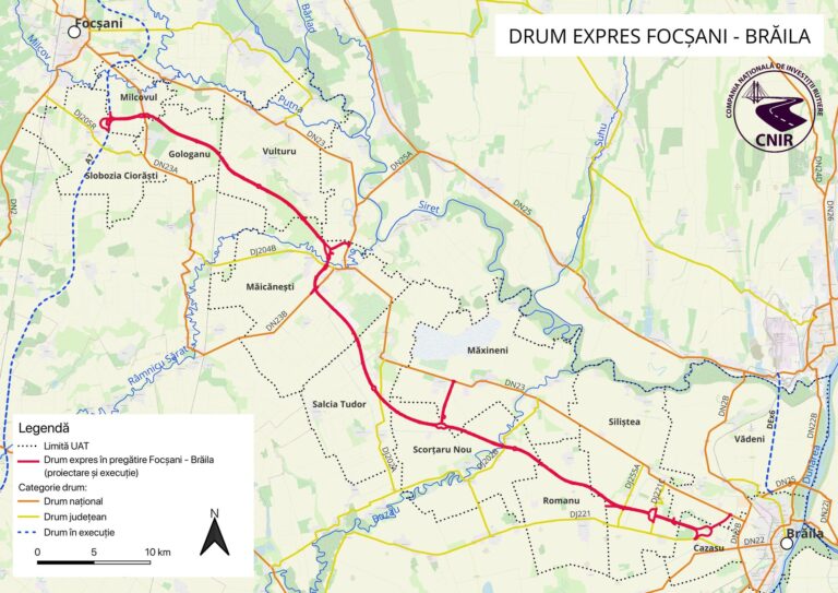 Drum Expres Focsani-Braila: CNIR va alege supervizorul proiectului