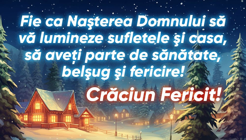 Crăciun fericit și binecuvântat!