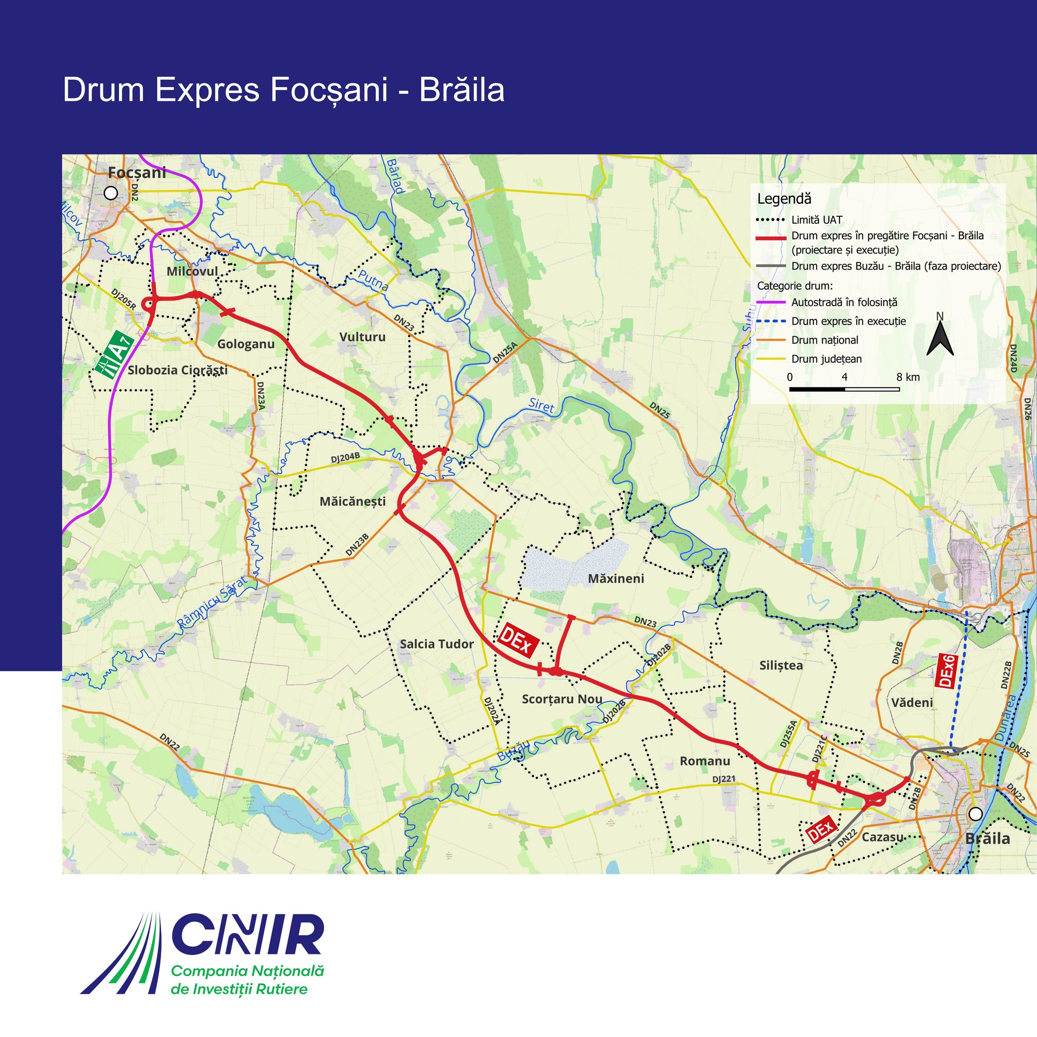 Drumul Expres Focsani – Braila: UMB castiga contractul de peste 4 mld lei