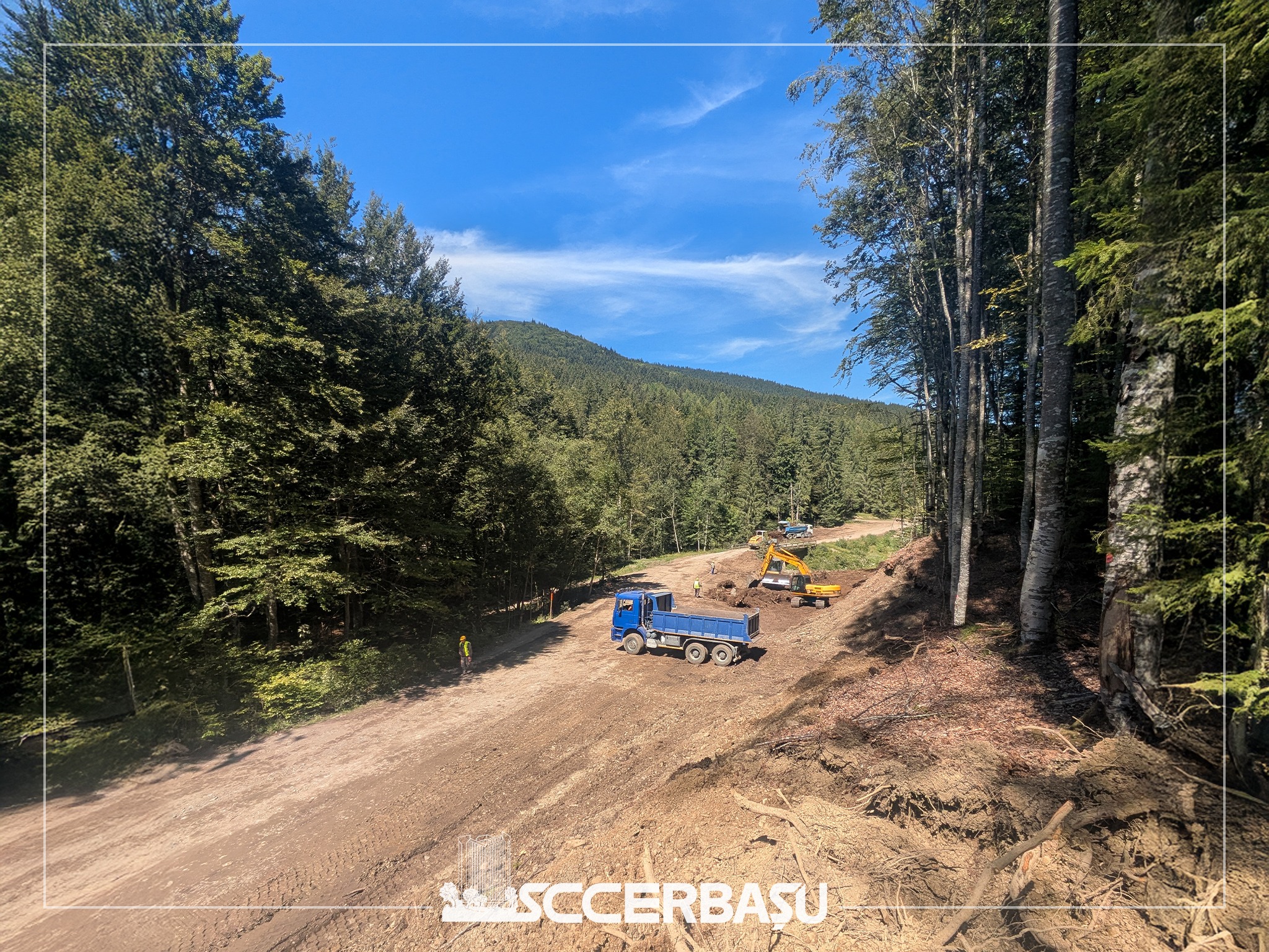 Constructii Erbasu continua lucrarile la DJ 102I Valea Doftanei – Bradet