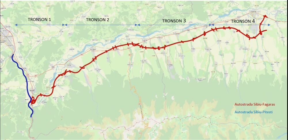 Autostrada A13 Sibiu – Fagaras: Constructorii turci au un ritm bun de lucru
