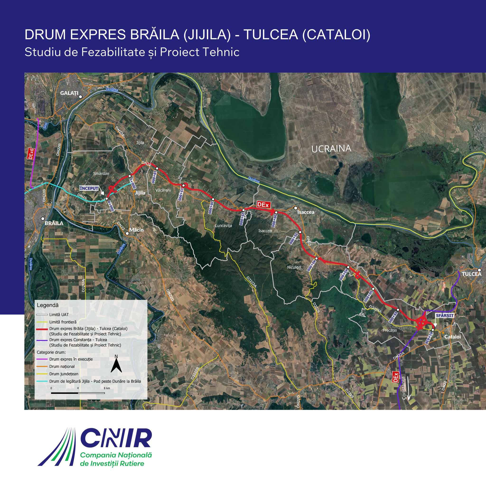 Drumul Expres Braila – Tulcea: CNIR cere finantare pentru proiectare