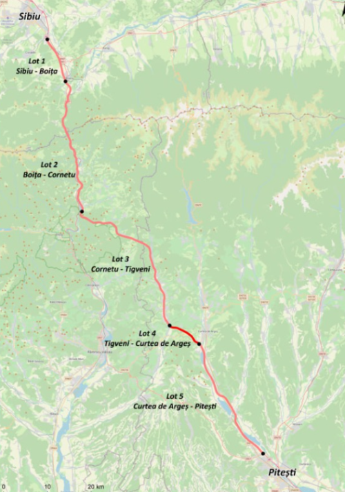 Autostrada A1 Sibiu – Pitesti: Sunt necesare lucrari suplimentare in zone cu risc de instabilitate