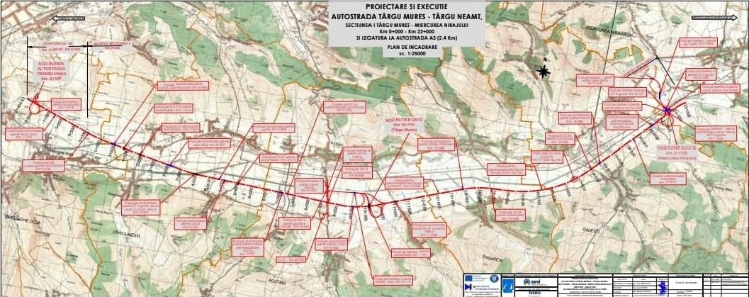 Autostrada A8 Tg Mures – Miercurea Nirajului: Etapa a patra a primit autorizatie de construire