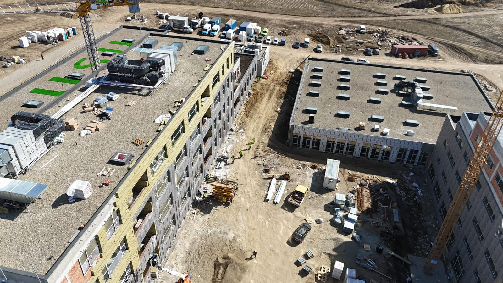 Frasinul avanseaza in ritm sustinut cu lucrarile la centrele de invatamant ale Universitatii „Stefan cel Mare” Suceava