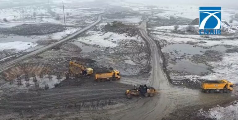 Autostrada 13 Sibiu – Fagaras: Avansul lucrarilor a fost bun si in perioada de timp friguros