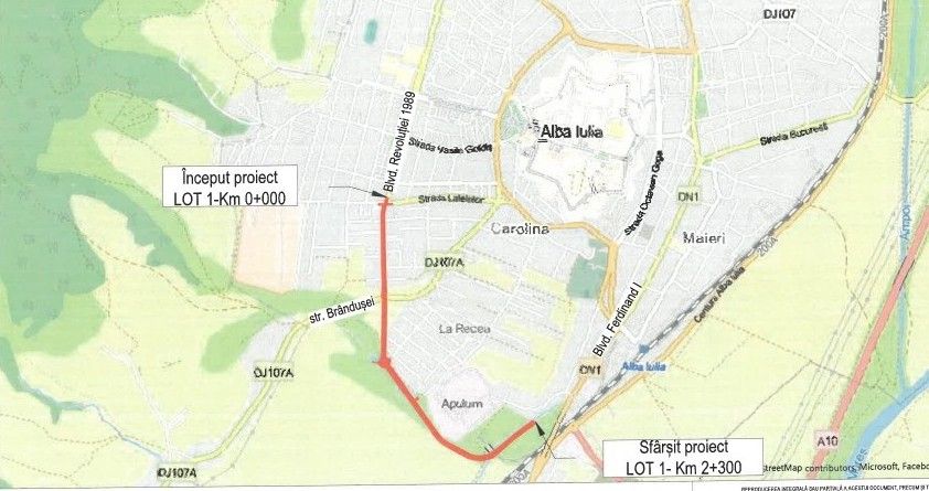 Centura de Sud-Vest din Alba Iulia primeste peste 15 mil euro din fonduri europene